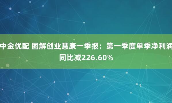 中金优配 图解创业慧康一季报：第一季度单季净利润同比减226.60%